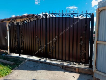 Кованые ворота Арт.ВХК-11 фото 3